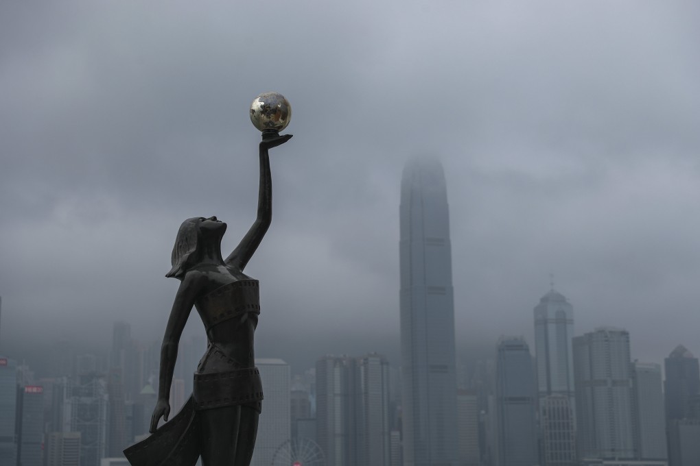 A statue on the Victoria Harbour promenade pays tribute to the city’s film industry. Photo: Sam Tsang