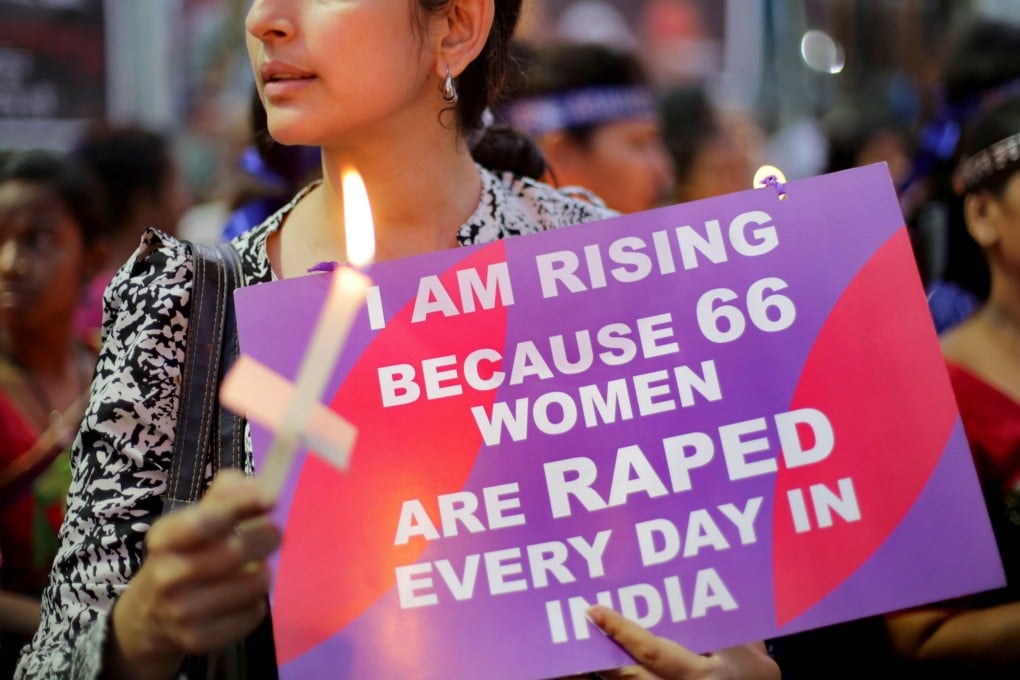 Activists protest against the rape and murder of a young girl in Kathua on April 18, 2018. Photo: EPA-EFE
