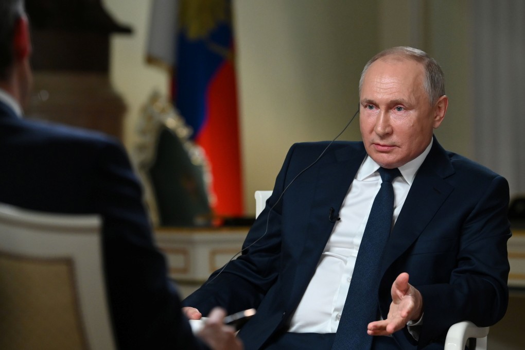 Russian President Vladimir Putin speaks during an interview with NBC News in Moscow. Photo: NBC/Reuters