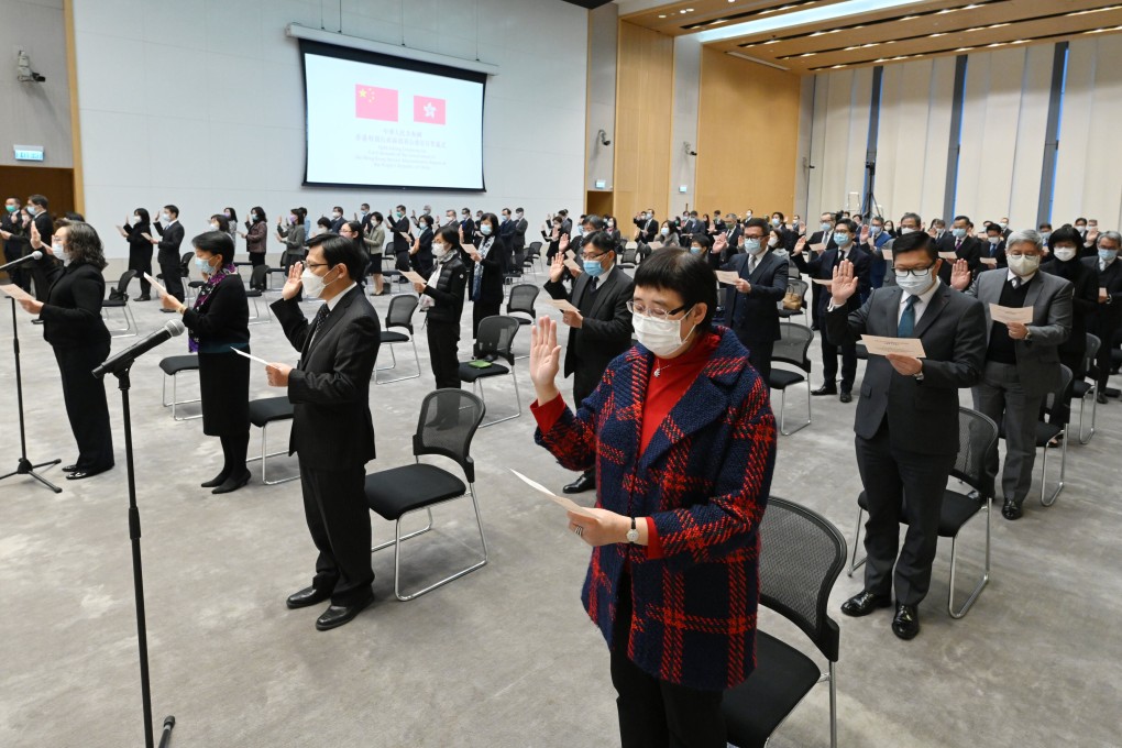 Oath-taking requirements have been extended to civil servants and district councillors in the wake of the national security law. Photo: Handout