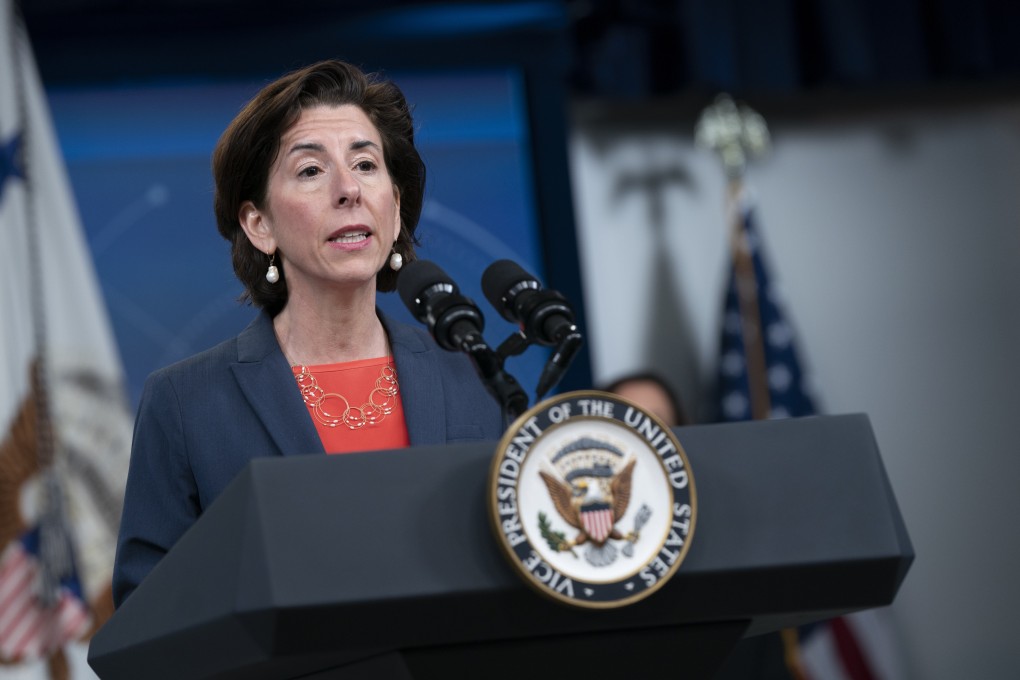 US Commerce Secretary Gina Raimondo spoke earlier this month with her Chinese counterpart, Wang Wentao, following a call between US Trade Representative Katherine Tai and China’s senior economic official Liu He late last month. Photo: Bloomberg