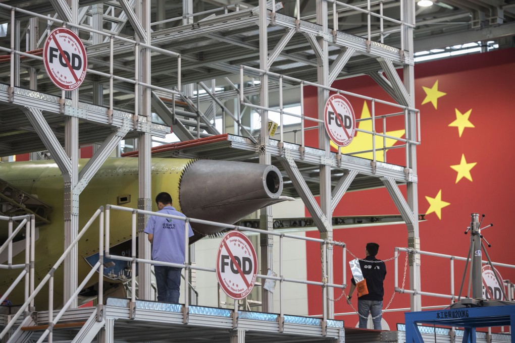 The US and EU have announced a five-year suspension of tariffs and agreed to focus on China’s aircraft industry. Photo: Bloomberg