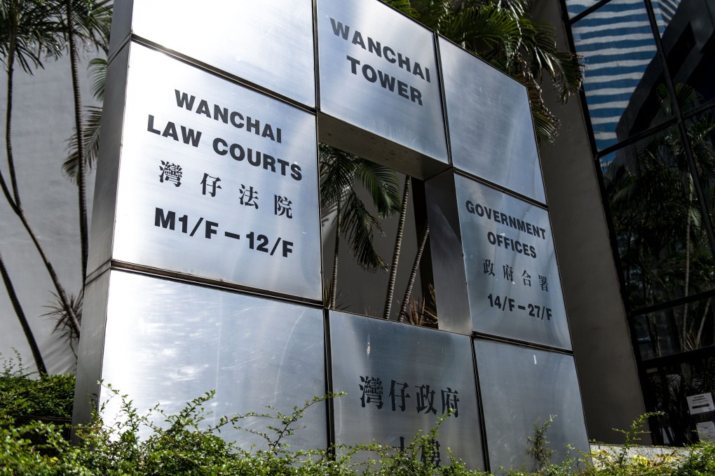 A Hong Kong man was sentenced to eight months behind bars at the District Court on Wednesday for his involvement in an unlawful protest in October of 2019. Photo: Warton Li