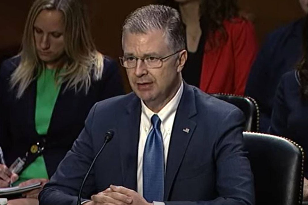Daniel Kritenbrink testifies before the US Senate Foreign Relations Committee on Tuesday. Photo: via YouTube