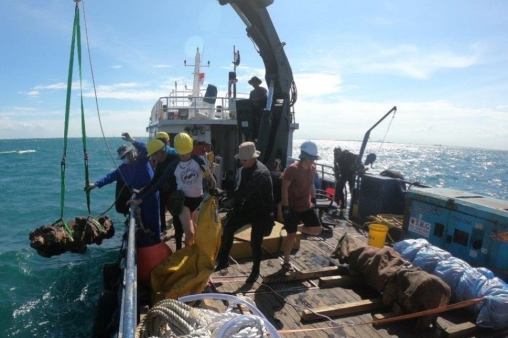 A cannon recovered from the site of a vessel that sank in 1796. Photo: Iseas-Yusof Ishak Institute