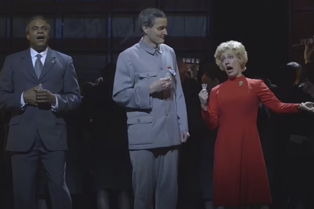 Of the six main Chinese roles in Scottish Opera’s Nixon in China, five were played by white actors, including Nicholas Lester as Zhou Enlai (centre). Photo: YouTube/Scottish Opera