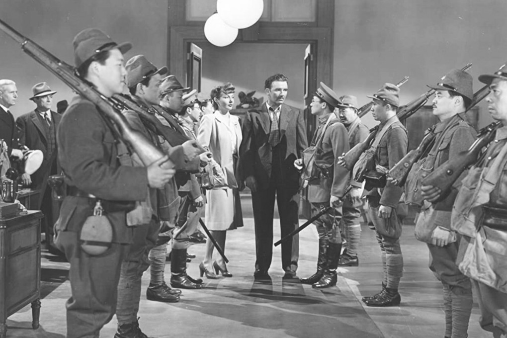 Lynn Bari and Preston Foster in Secret Agent of Japan (1942). In Hollywood’s first wartime spy movie after the Pearl Harbour disaster, it is Japanese spies who threaten Hong Kong - a fiction not far removed from fact.