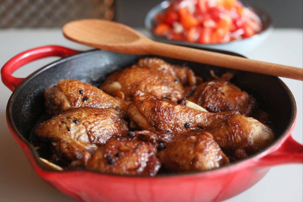 Chicken adobo is a classic Filipino dish, made with garlic, vinegar and black peppercorns. Photo: Jonathan Wong