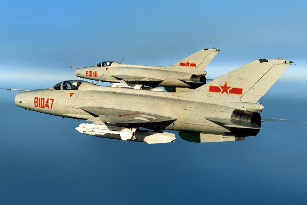 China’s older model J-7 fighters were among the seven warplanes in the PLA’s latest sortie into Taiwan’s air defence identification zone. Photo: Handout