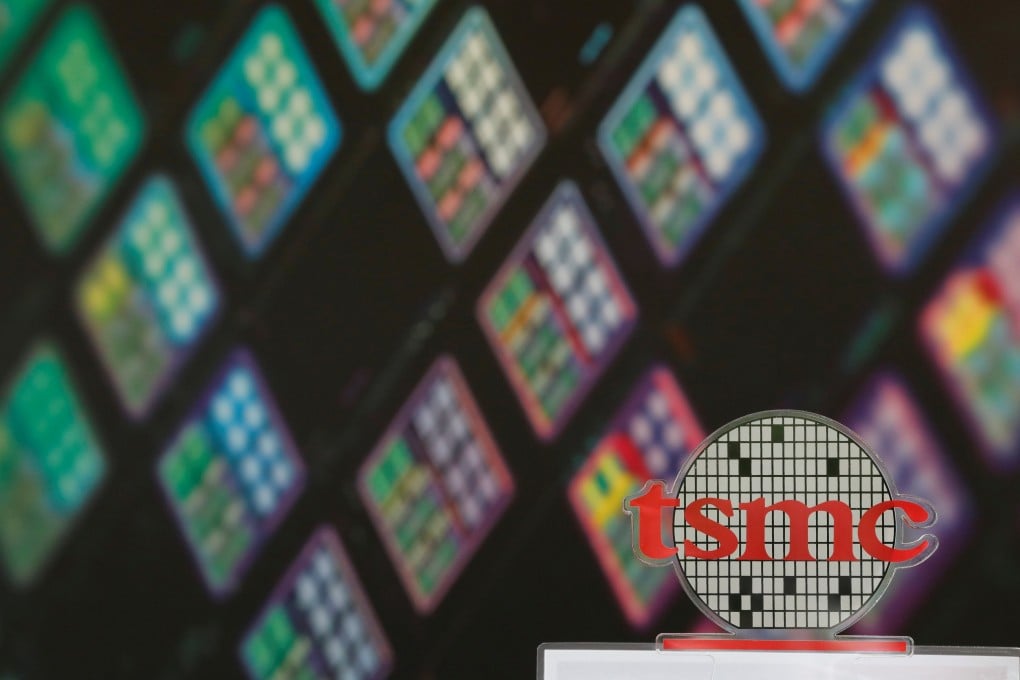 The logo of Taiwan Semiconductor Manufacturing Co (TSMC) is seen at its headquarters in Hsinchu, Taiwan. Photo Reuters