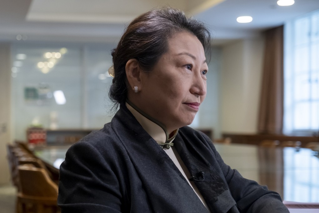 Teresa Cheng, Hong Kong’s secretary for justice, is seen in March. Photo: Bloomberg