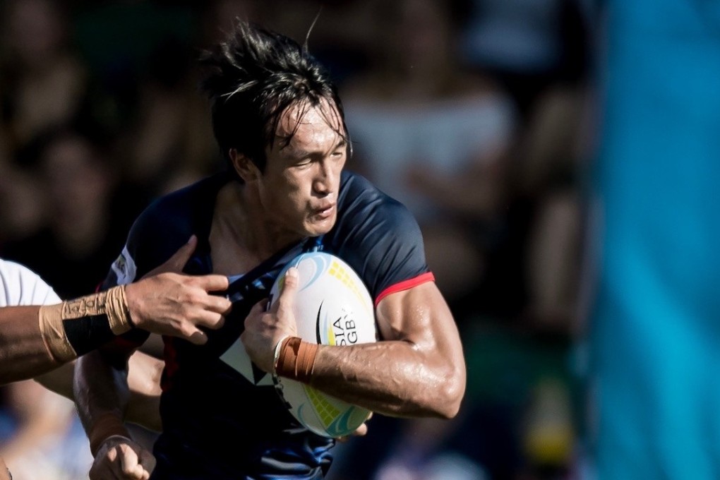 Salom Yiu Kam-shing starred with two tries in Hong Kong’s opening match at the Olympic repechage in Monaco. Photo: HKRU