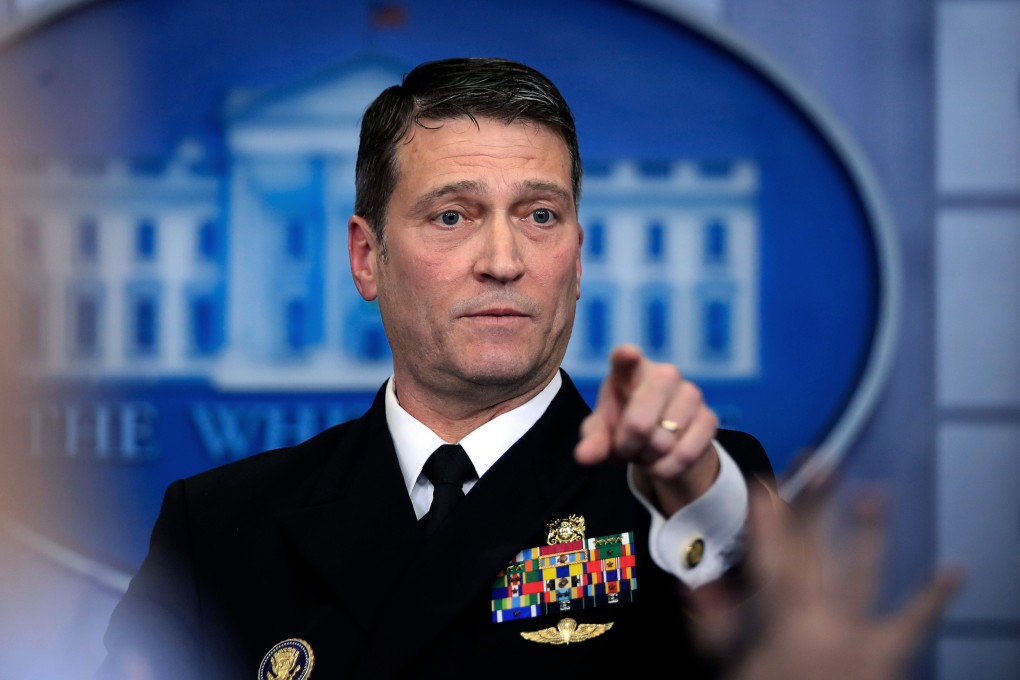 Former White House doctor Dr Ronny Jackson at the White House in Washington, DC in 2018. Photo: AP