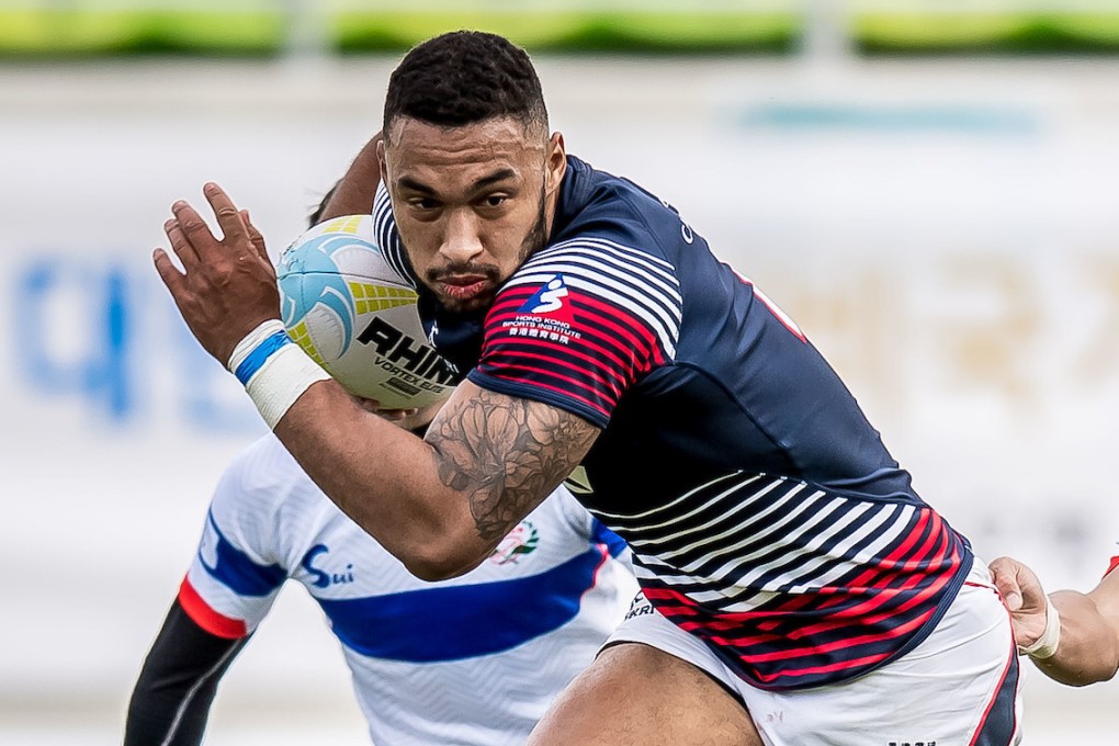 Hong Kong men’s rugby sevens player Max Denmark in a game against Chinese Taipei in the Asia Rugby Men’s Sevens qualification tournament at the Namdong Asiad Stadium, South Korea in 2019. Photo: Ike Images