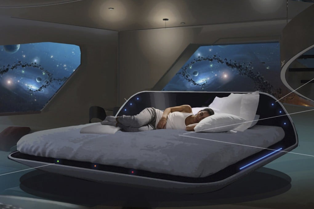 Bed XYZ, one of the concepts in the Hotel of Tomorrow project, features engineered fabrics that control the temperature of the bed and filter air pollutants.