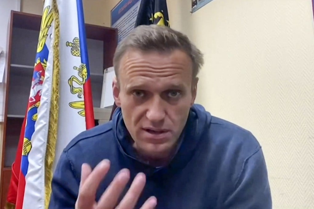 Russian opposition leader Alexei Navalny in January. Photo: Navalny team Youtube page / AFP
