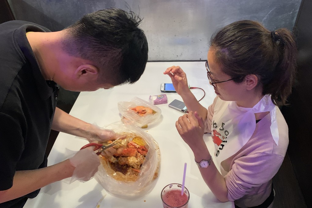 Restaurants in China are enjoying a boom. Boiling Crab in Shanghai serve Cajun style seafood. Photo: Elaine Yau