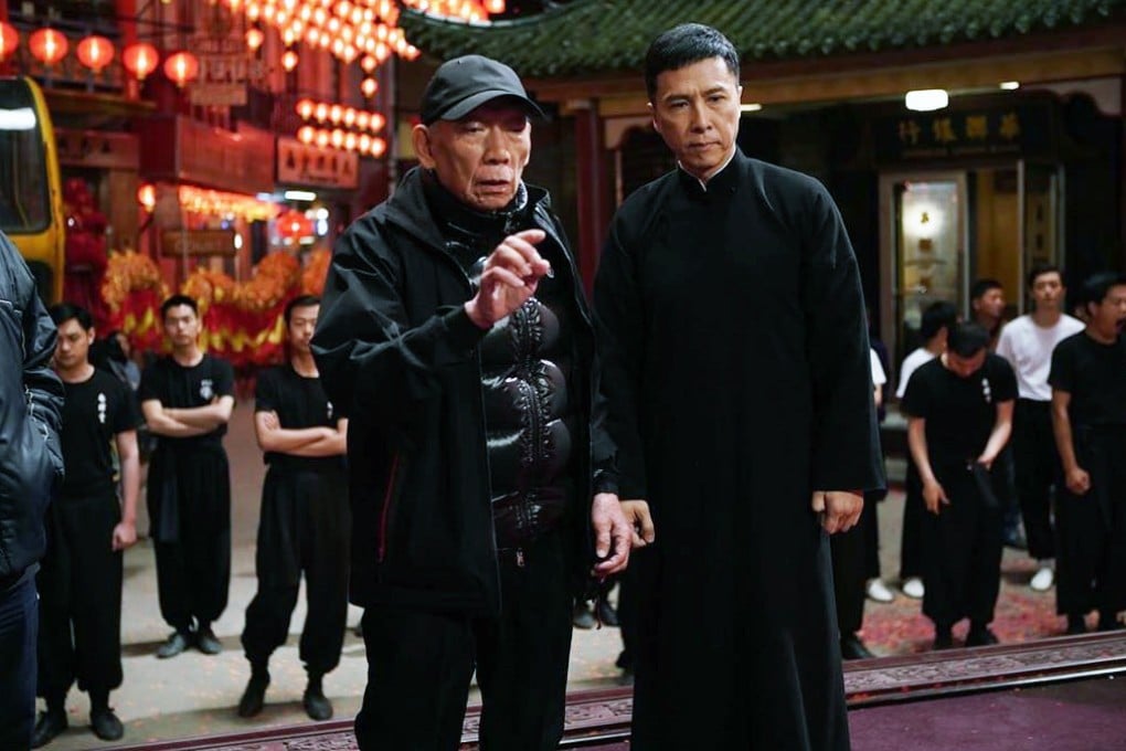 Yuen Woo-ping (left) and Donnie Yen on the set of Ip Man 4: The Finale. Stunt teams used by Yuen and Jackie Chan in their classic martial arts movies revolutionised the genre.