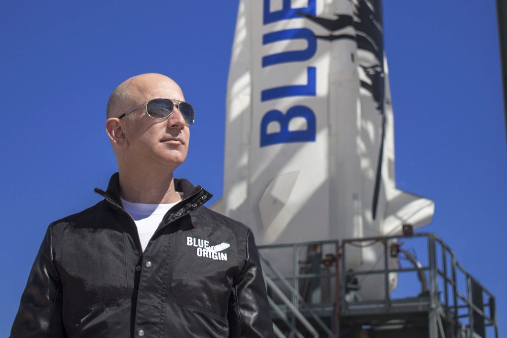 Jeff Bezos and his brother plan to be on Blue Origin’s first crewed space flight. Photo: EPA