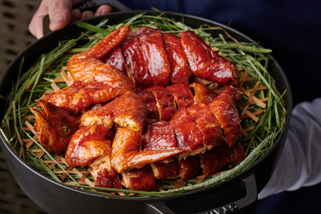 Crispy skin chicken served at Wing, chef Vicky Cheng’s new restaurant in The Wellington, Central, Hong Kong. Photo: Wing