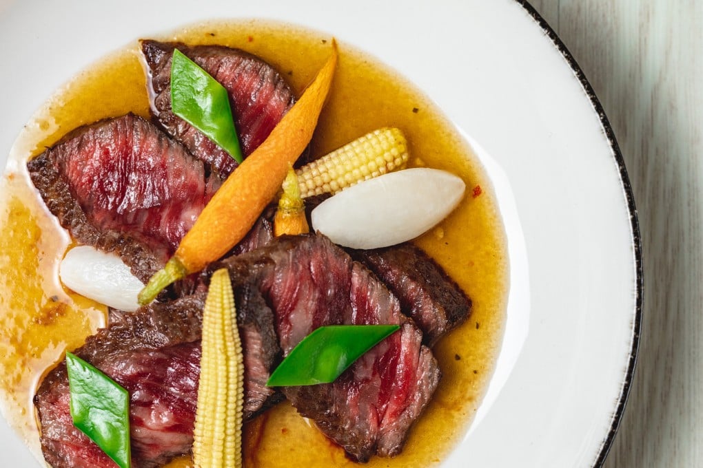 A4 Wagyu beef at Roji, in Central, Hong Kong. Photo: Roji