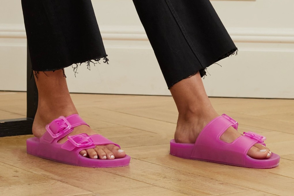 Balenciaga Birkenstock-like shoes, available at Net-a-Porter