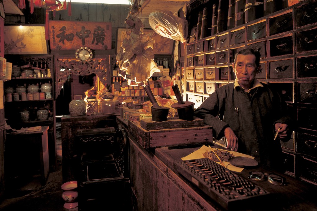 -Strictly One Time Use Only-&#xA;&#xA;A herbalist at his shop, Hong Kong.&#xA;&#xA;CREDIT: Frank Fischbeck
