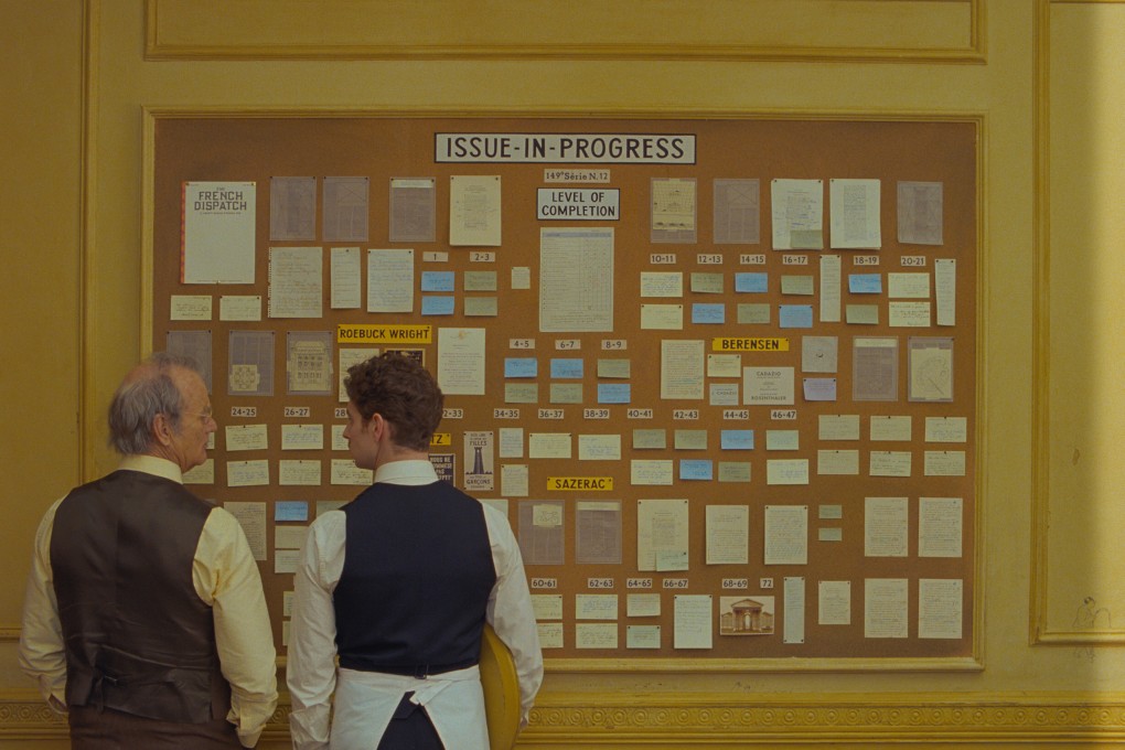 Bill Murray (left) and Pablo Pauly in a still from The French Dispatch. Photo: 2020 Twentieth Century Fox Film Corporation