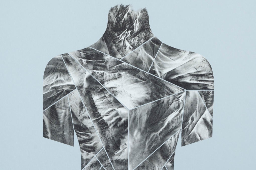 “Origa-me” is one of the paintings by artist Seema Mathew and the title of her show at Art Roof Top in Happy Valley, Hong Kong. Photo: Courtesy of Seema Mathew