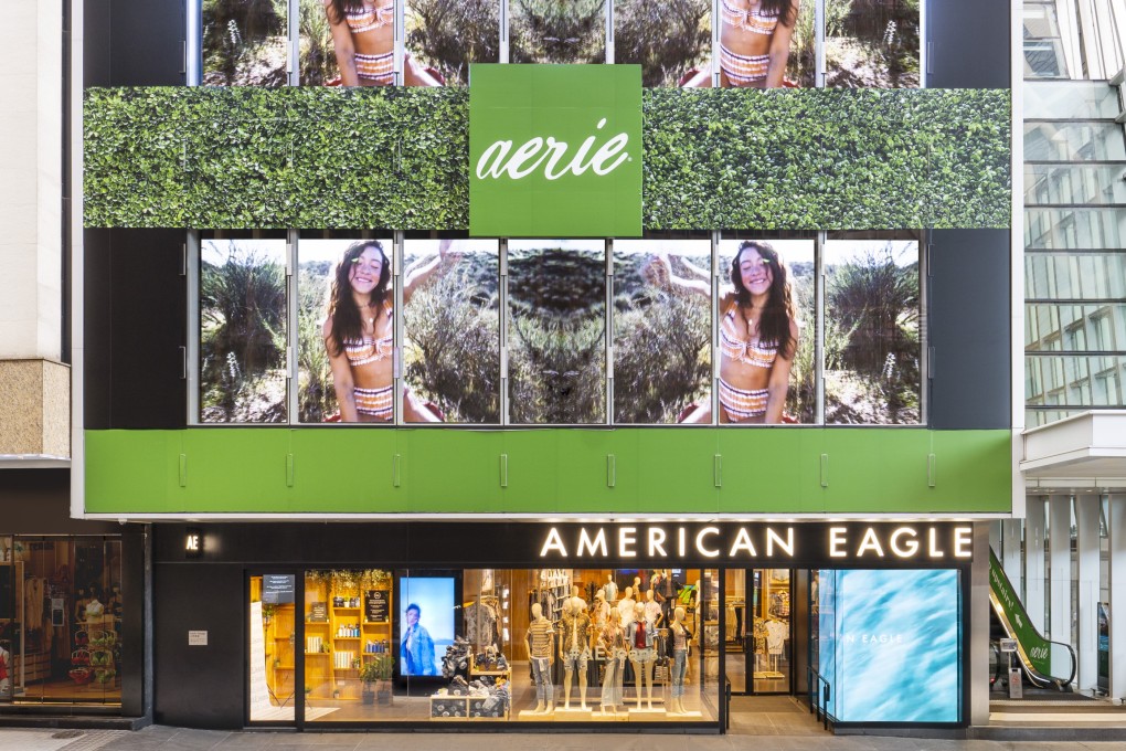 US outfitter American Eagle has opened a flagship in the city’s Central district, which features an entire floor devoted to its popular sister brand Aerie.