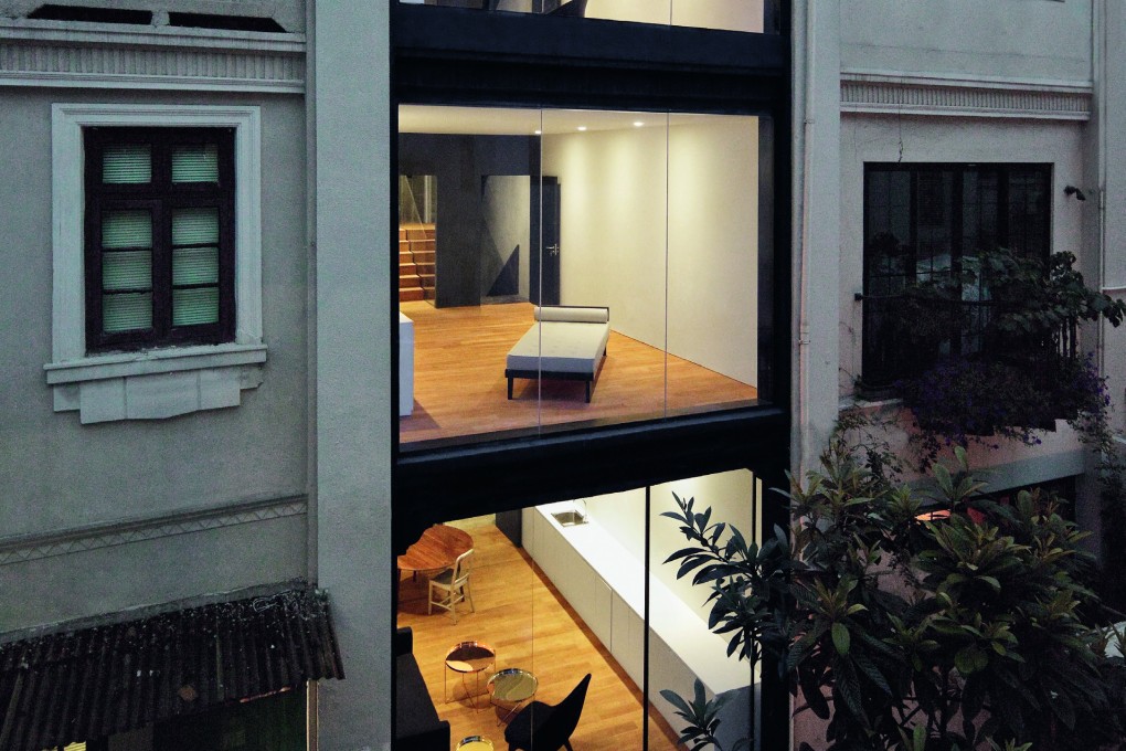 Neri&Hu’s Private Residence in Tianzifang, a transparent home built between two period town houses, is an example of the company founders Lyndon Neri and Rossana Hu’s respect for vernacular architecture and how their projects incorporate the old into the new.