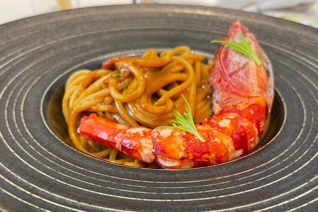 Giacomo’s red prawn spaghetti chitarra. Photo SCMP