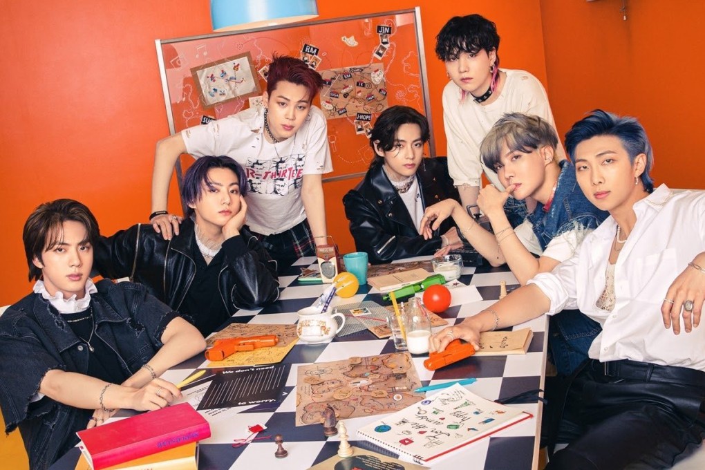 BTS’s original English singles –Dynamite, Butter and Permission to Dance – are enthusiastically upbeat and not necessarily the sort of music they otherwise produce. Photo: Hybe