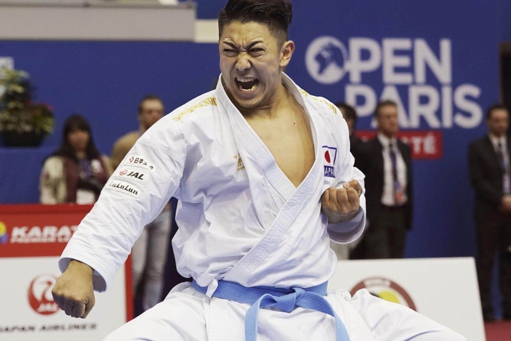 Karate originated in Okinawa in the 14th century. Japanese karateka Ryo Kiyuna. Photo: Kyodo