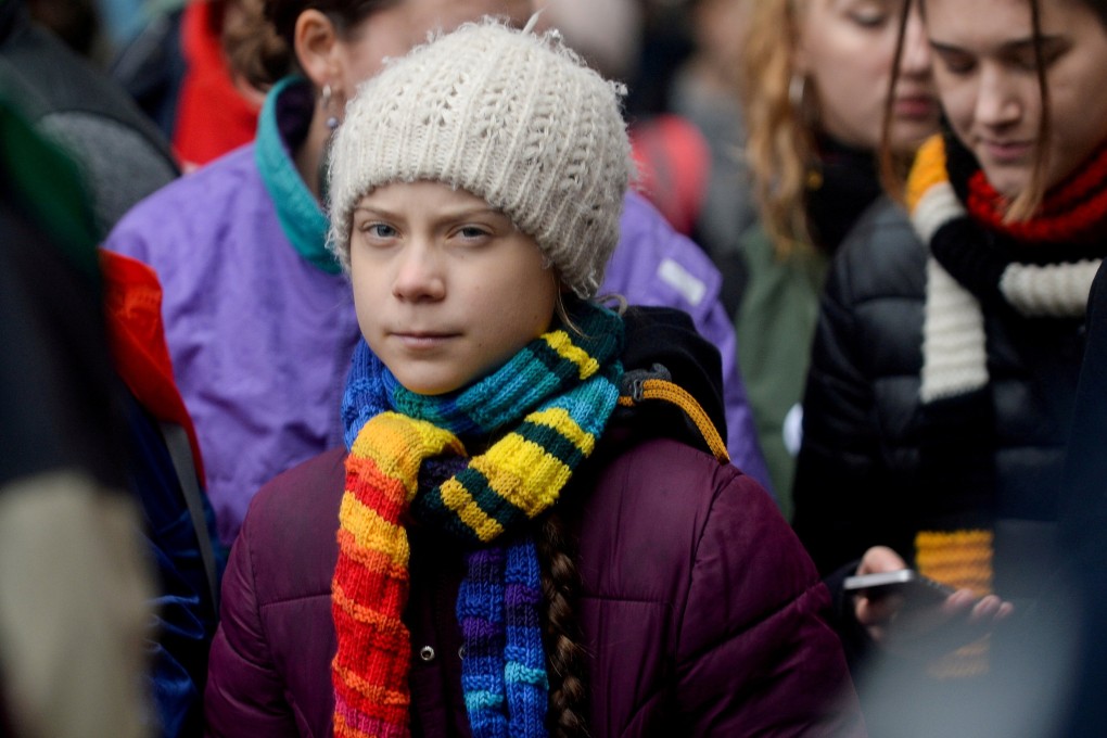 Swedish climate activist Greta Thunberg takes part in a rally in Brussels. The “Greta effect” has spawned a generation of uncompromising climate warriors inspired by her. That’s one of many new words and phrases climate change has ushered in. Photo: Reuters