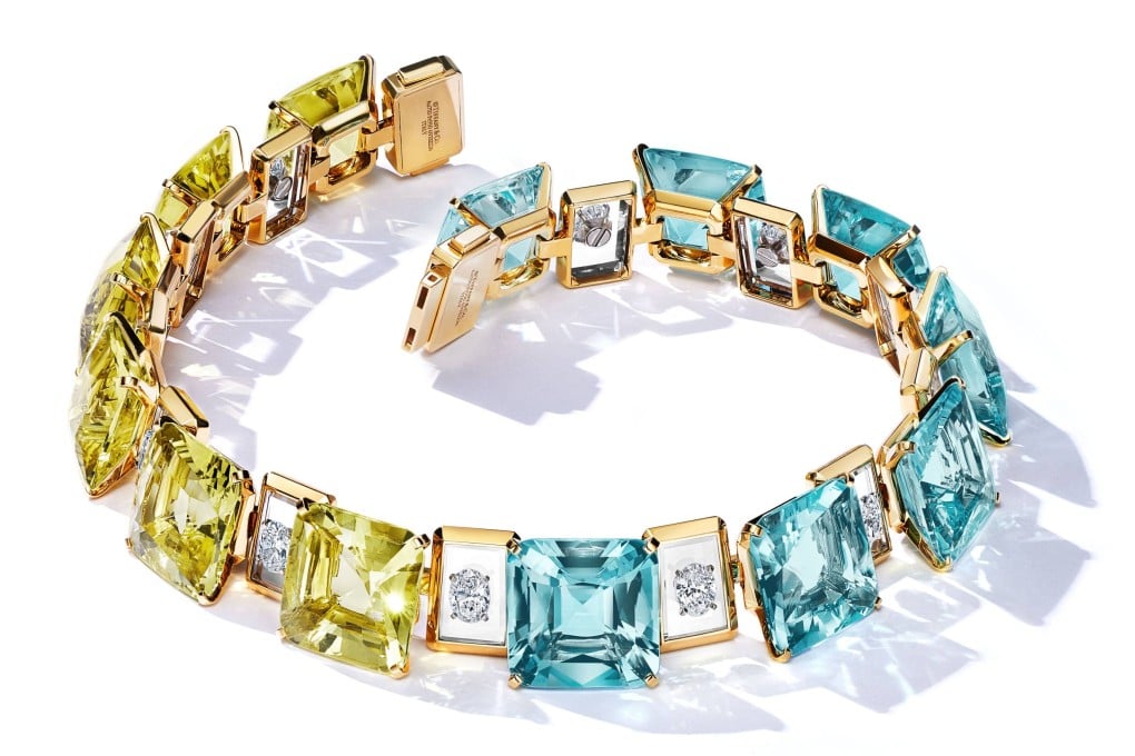 A Tiffany neckace of aquamarine, yellow beryl and diamonds. A British soldier and amateur geologist thought he had struck it rich with the discovery of beryl deposits in Hong Kong in 1955, but his dreams were soon dashed.