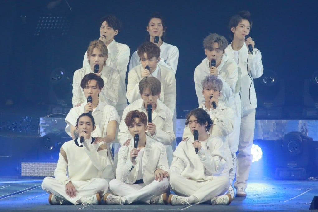 Hong Kong boy band Mirror are currently the biggest Canto-pop act in Hong Kong. Can you name the 12 members? Photo: Getty Images