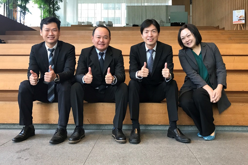 (From left) Steelaris founders Handi Ho, Johnsen Yee, Ang Tee Seng and Aileen Ang