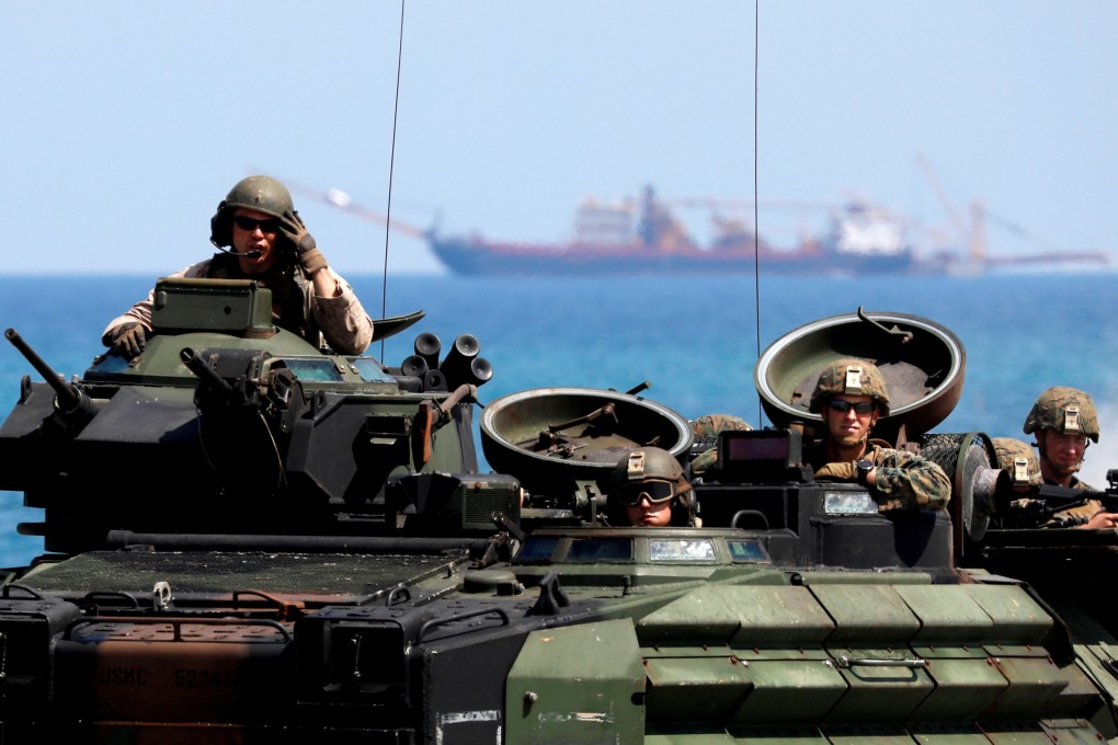 US Marines on a joint exercise with Filipino troops in Zambales province, Philippines. Photo: Reuters