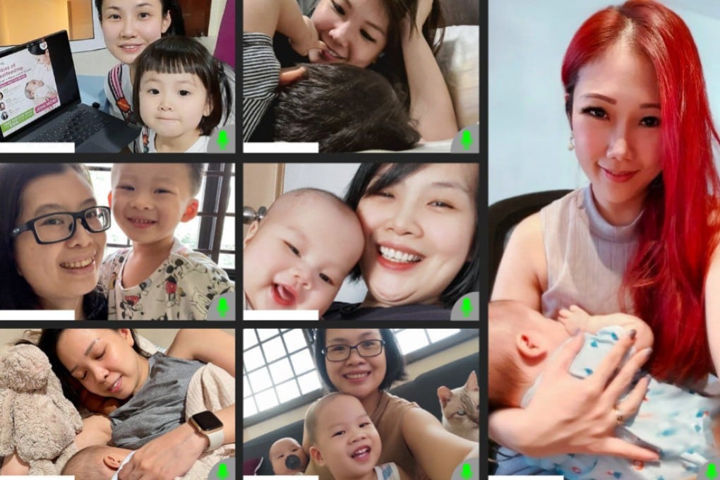 Some of the mothers and babies from Singapore who took part in theAsianparent online breastfeeding event. Photo: Asianparent Singapore