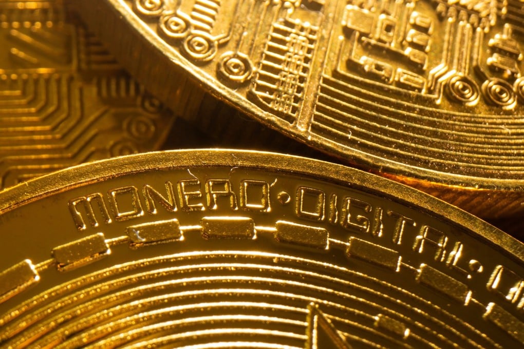 A representation of the cryptocurrency monero is seen on August 6. Privacy-oriented tokens such as monero and Zcash have already been co-opted by threat actors including hackers and ransomware groups. Photo illustration: Reuters