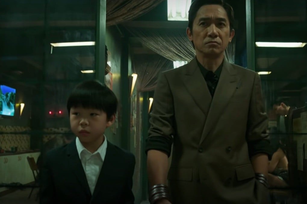 Jayden Zhang Tianyi (left) and Tony Leung in a scene from Marvel’s latest superhero movie, Shang-Chi and the Legend of the Ten Rings.