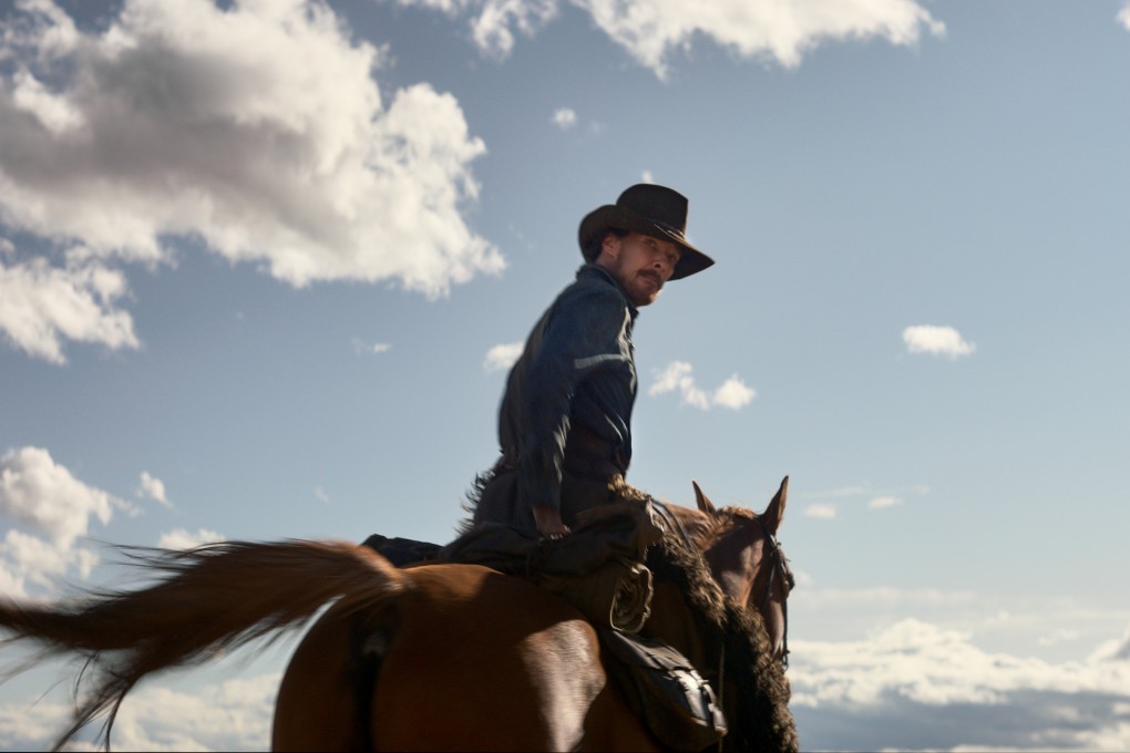 Benedict Cumberbatch in a still from The Power of the Dog, directed by Jane Campion. Photo: Kirsty Griffin/Netflix
