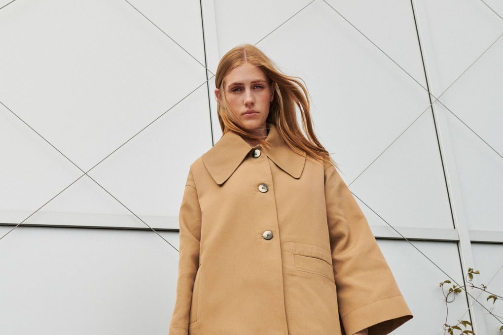 A model from the Ganni spring/summer 2022 show during Copenhagen Fashion Week in August.