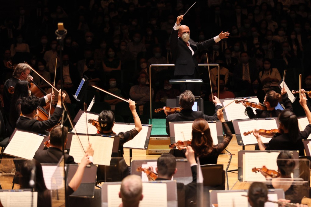 Jaap van Zweden conducts the Hong Kong Philharmonic Orchestra in its Beethoven-themed opening concert of the 2021/22 season at the Hong Kong Cultural Centre. Photo: Hong Kong Philharmonic Orchestra