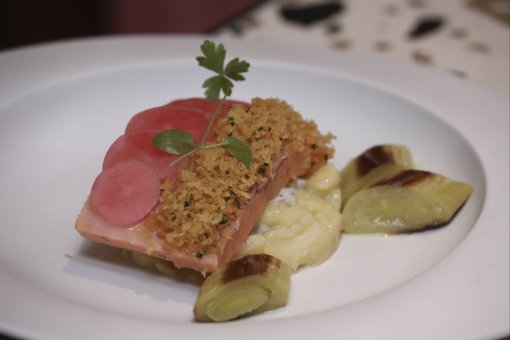Rainbow trout confit from new restaurant Margo at 9 Queen’s Road Central, Hong Kong. Photo: Jonathan Wong
