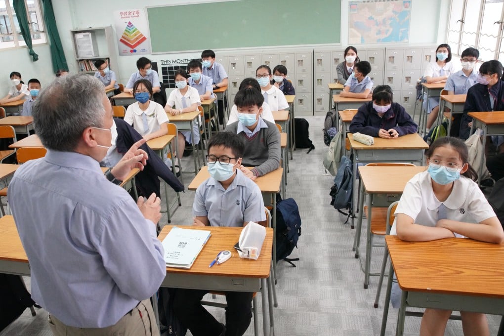 Pupils attend the first day of the new academic year, at Scientia Secondary School in Ho Man Tin, on September 1. The Hong Kong education system has much of which it can be proud. Photo: Winson Wong