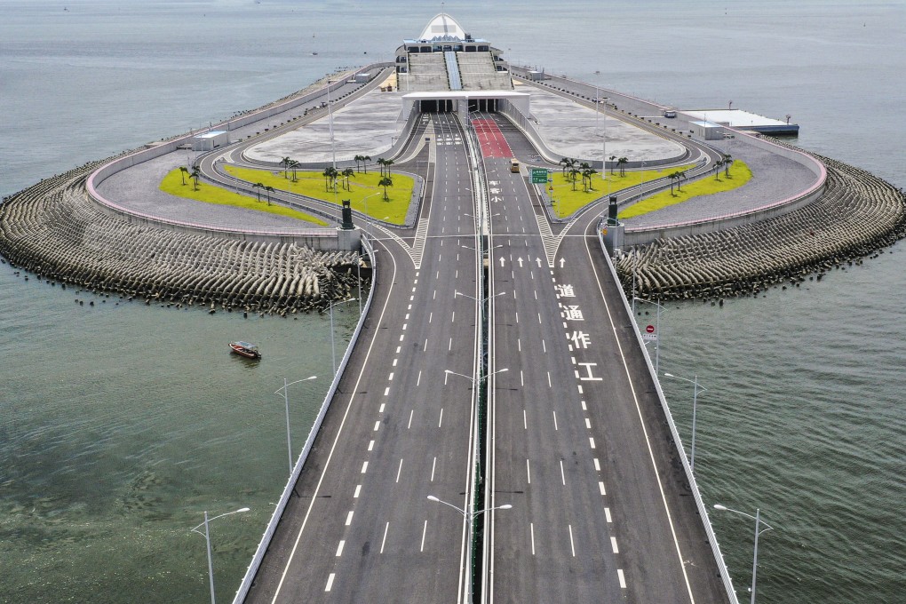 A view of the Hong Kong-Macau-Zhuhai Bridge from Lantau, amid the pandemic in 2020. Photo: Martin Chan