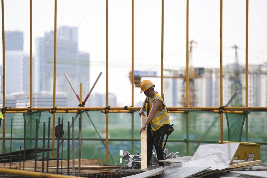 A labourer in Qianhai, Shenzhen, works on a construction site on September 8. Shenzhen has grown to become one of the most prosperous and dynamic economies in China. Photo: Xinhua