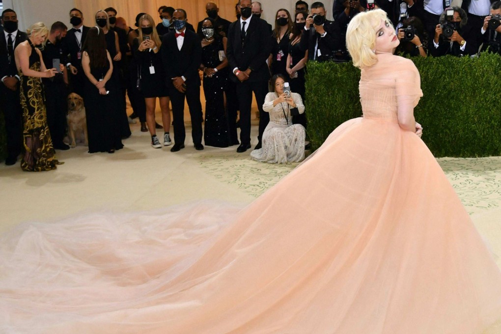 Singer Billie Eilish wore a peach Oscar de La Renta gown to this year’s Met Gala, which was dominated by younger stars, up-and-coming influencers and B-list celebrities. Photo: AFP